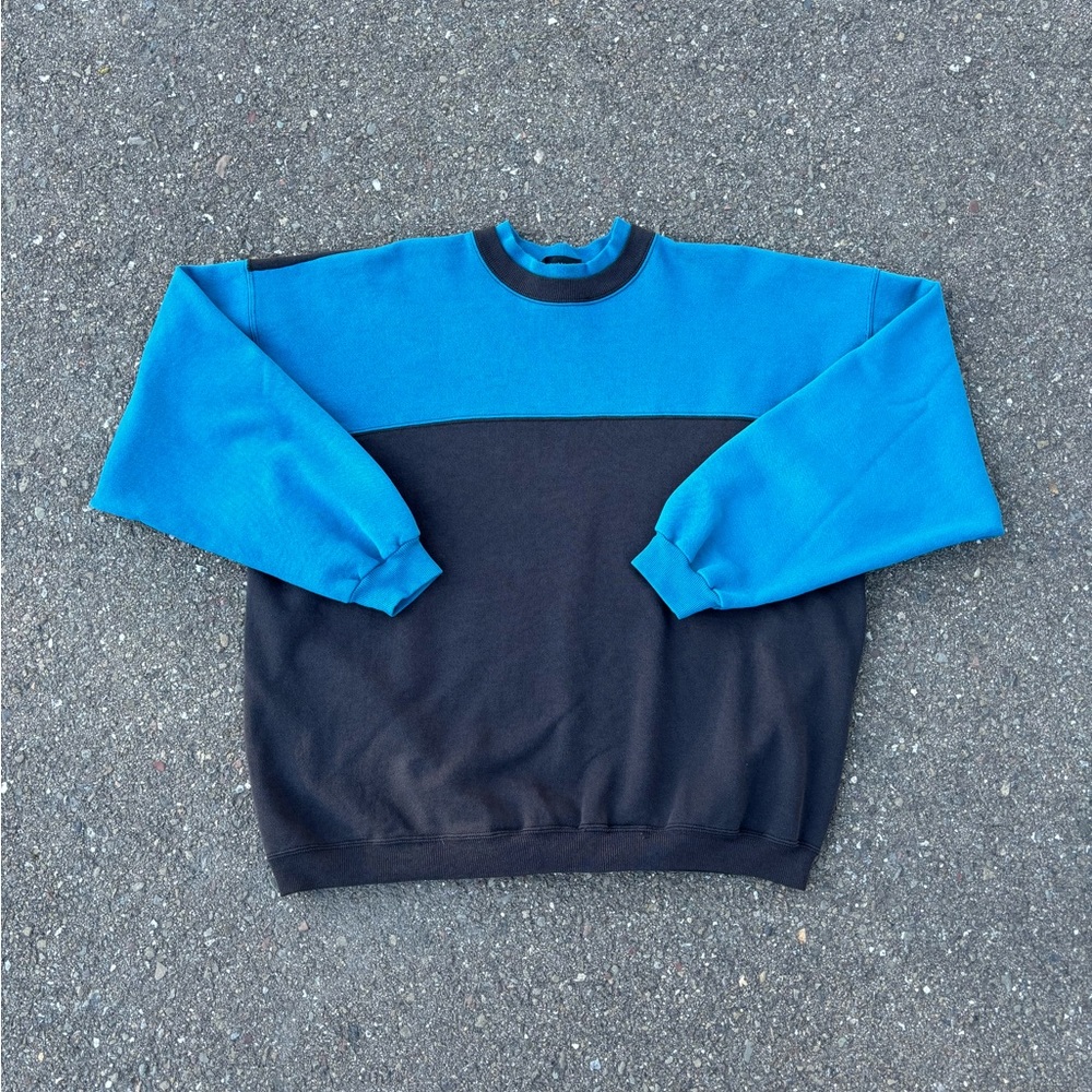 Vintage Hanes Block Pattern Crewneck Sweater Pullover 🧱